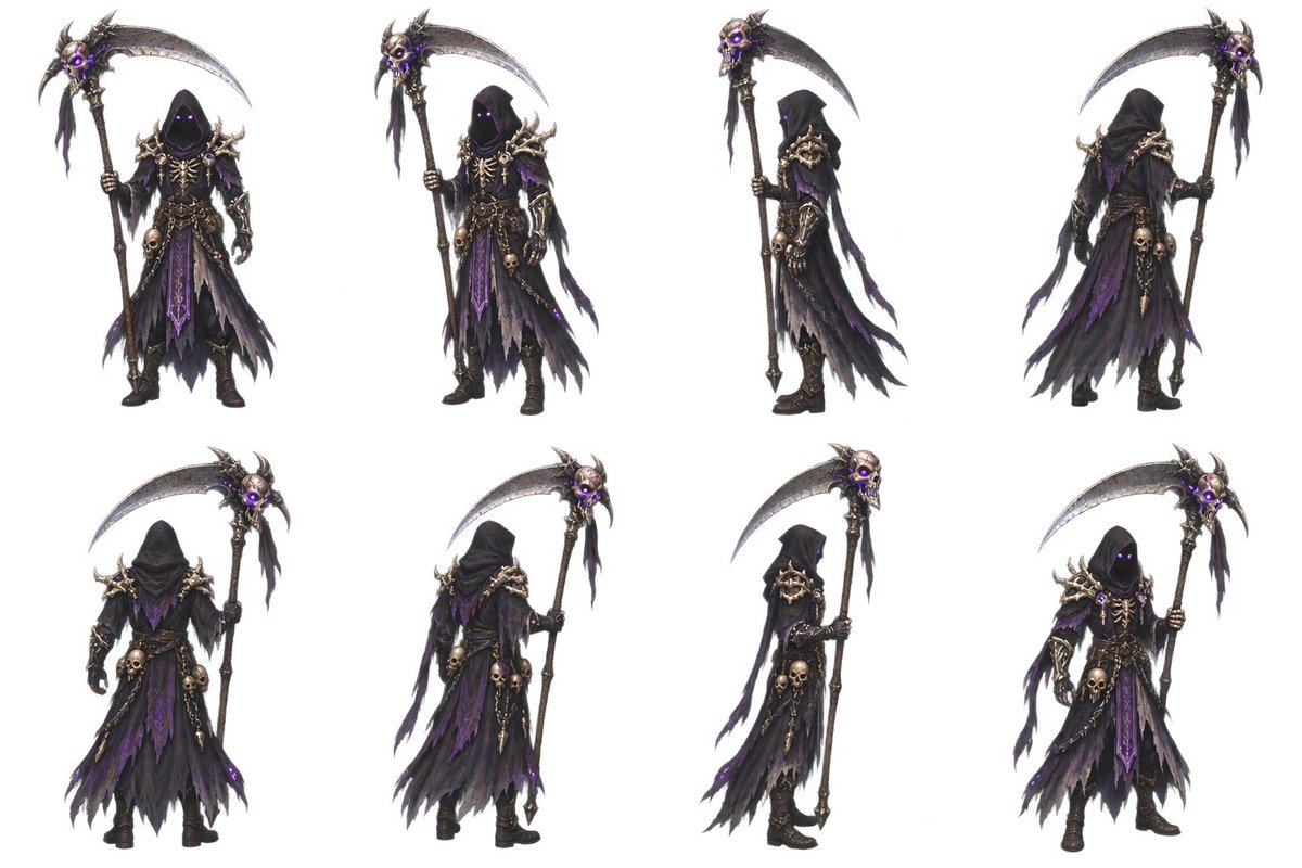 2D Necromancer Game Asset Sprite preview image
