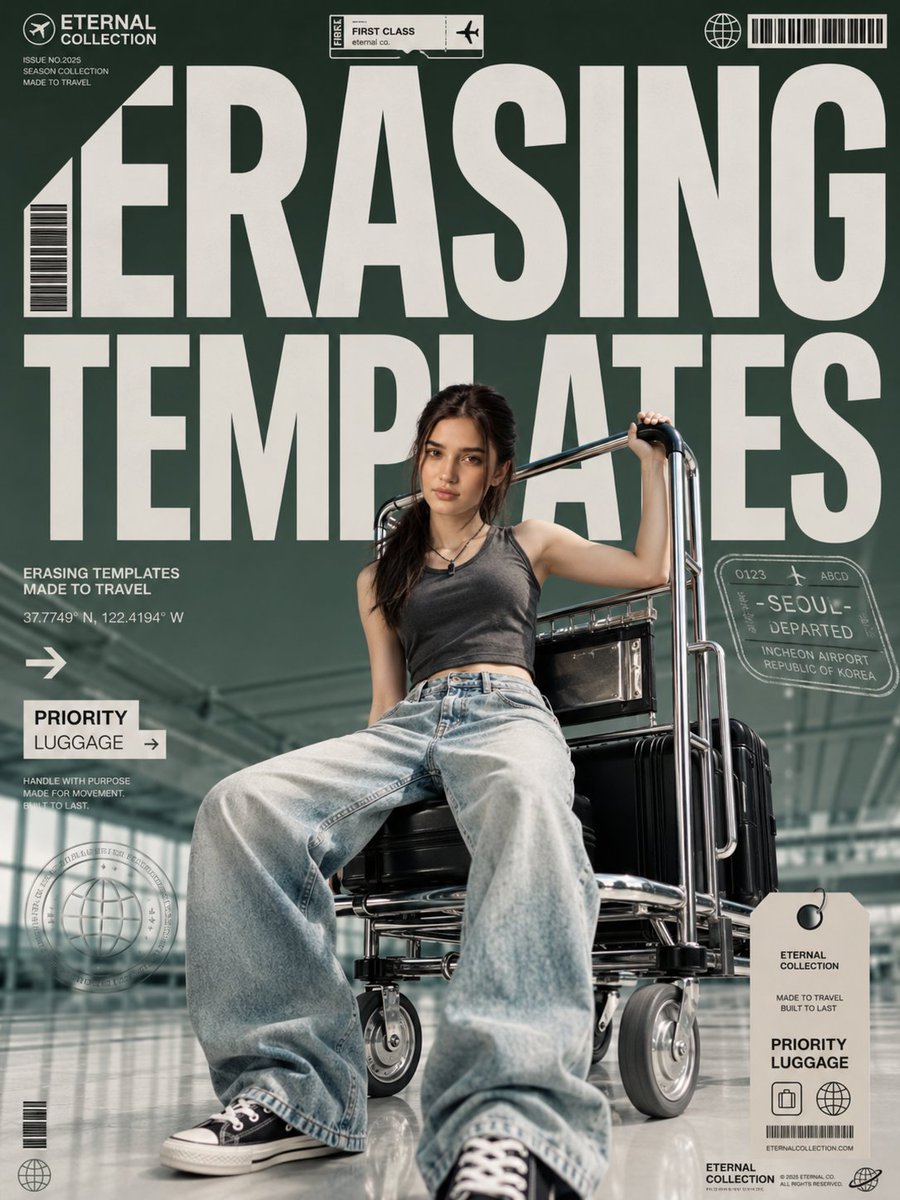 Airport Fashion Magazine Cover preview image
