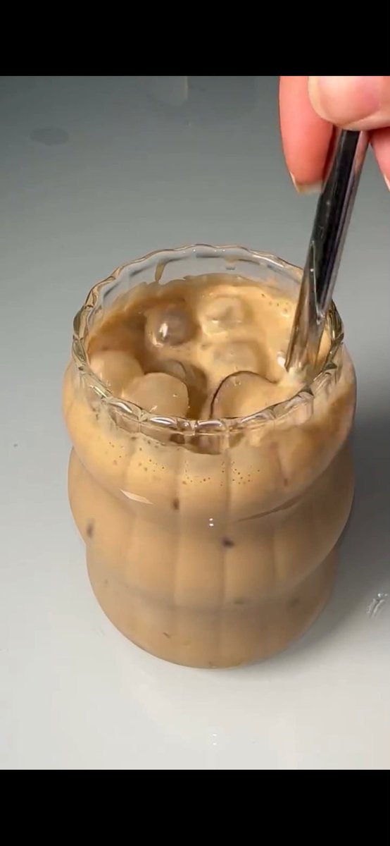 Stirred Iced Honey Latte Close-Up preview image