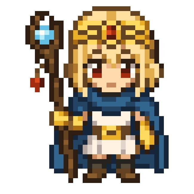 Chibi Fantasy Mage Pixel Sprite preview image