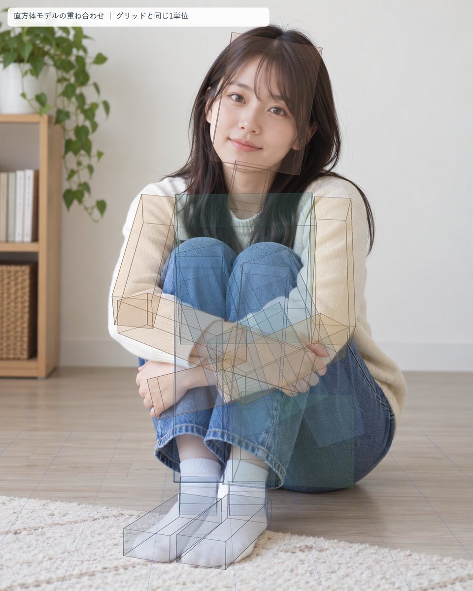 Seated Portrait Pose Estimation Overlay preview image