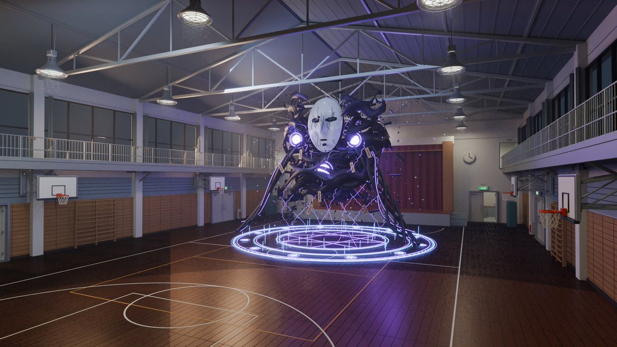3D School Gym Boss Arena preview image