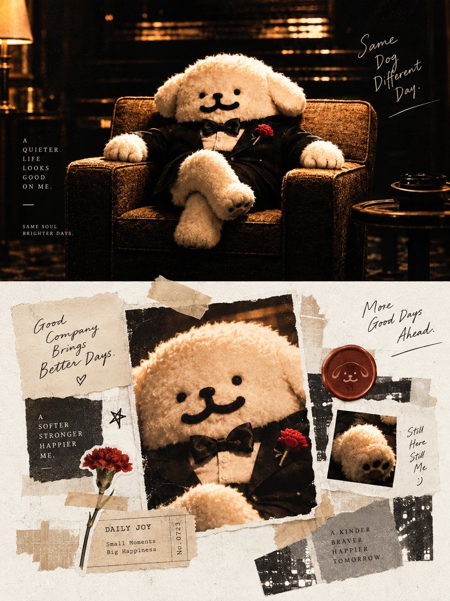 Plush Dog Scrapbook Poster preview image
