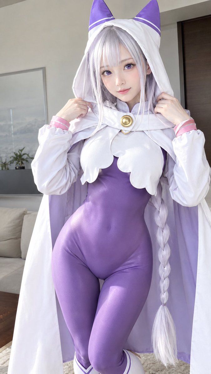 Photoreal Emilia Cosplay Portrait preview image