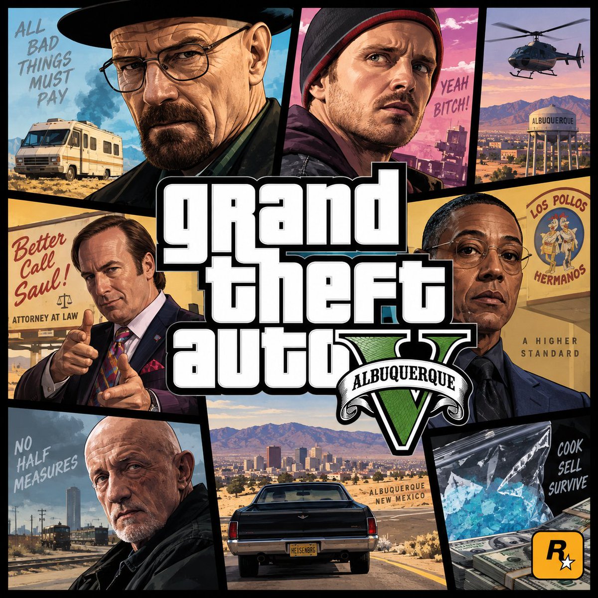 Albuquerque GTA-Style Crime Collage preview image