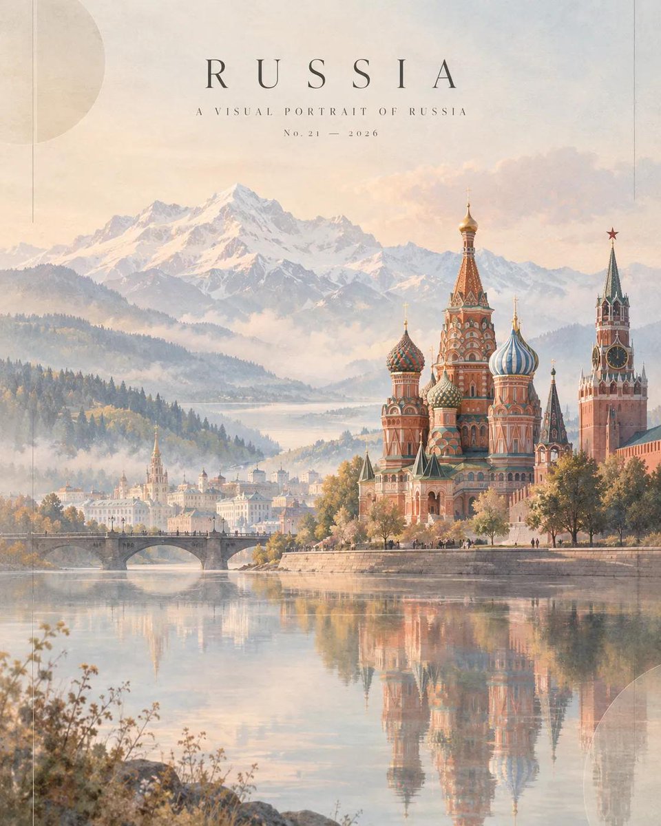 Dreamlike Russia Travel Magazine Cover preview image