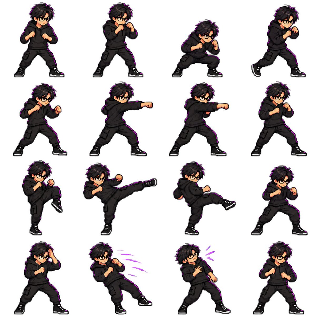 Character Battle Motion Sprite Sheet preview image