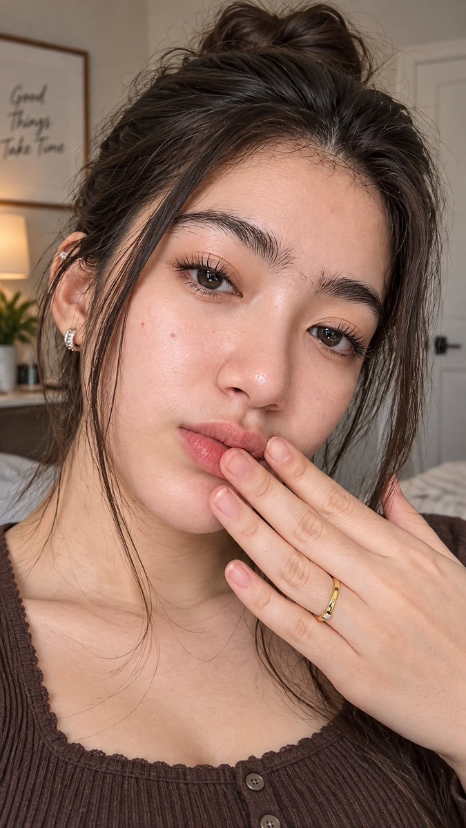 Realistic Bedroom Selfie Portrait preview image