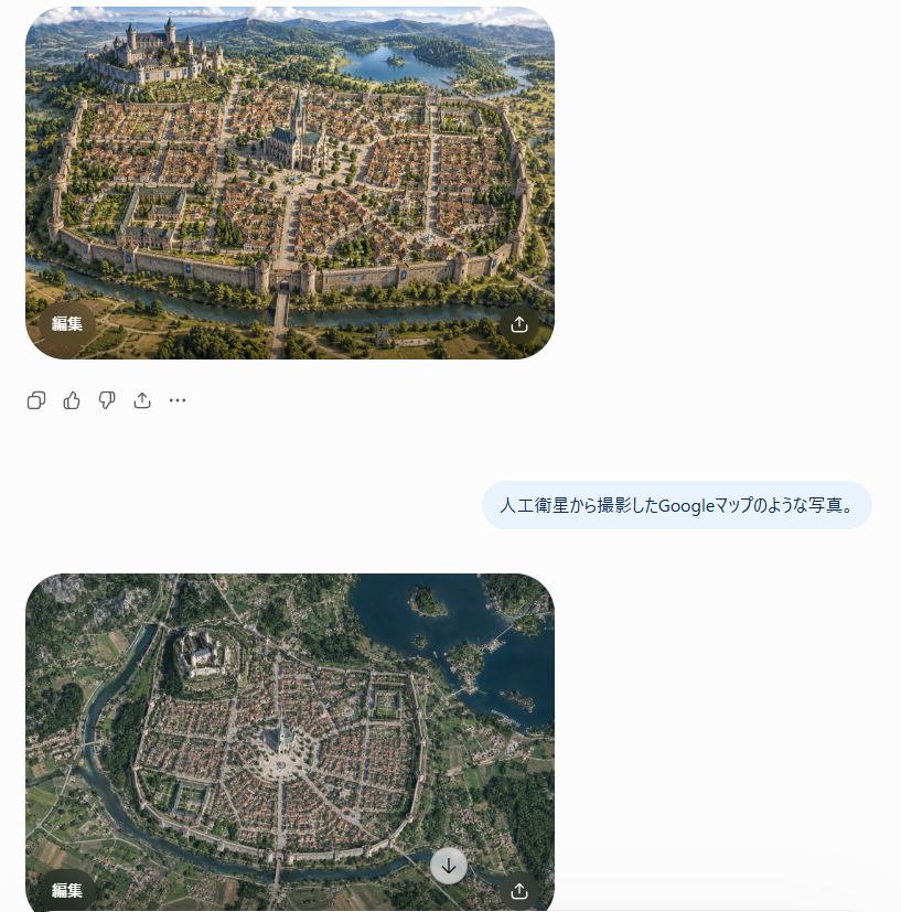 Satellite Map Medieval City preview image
