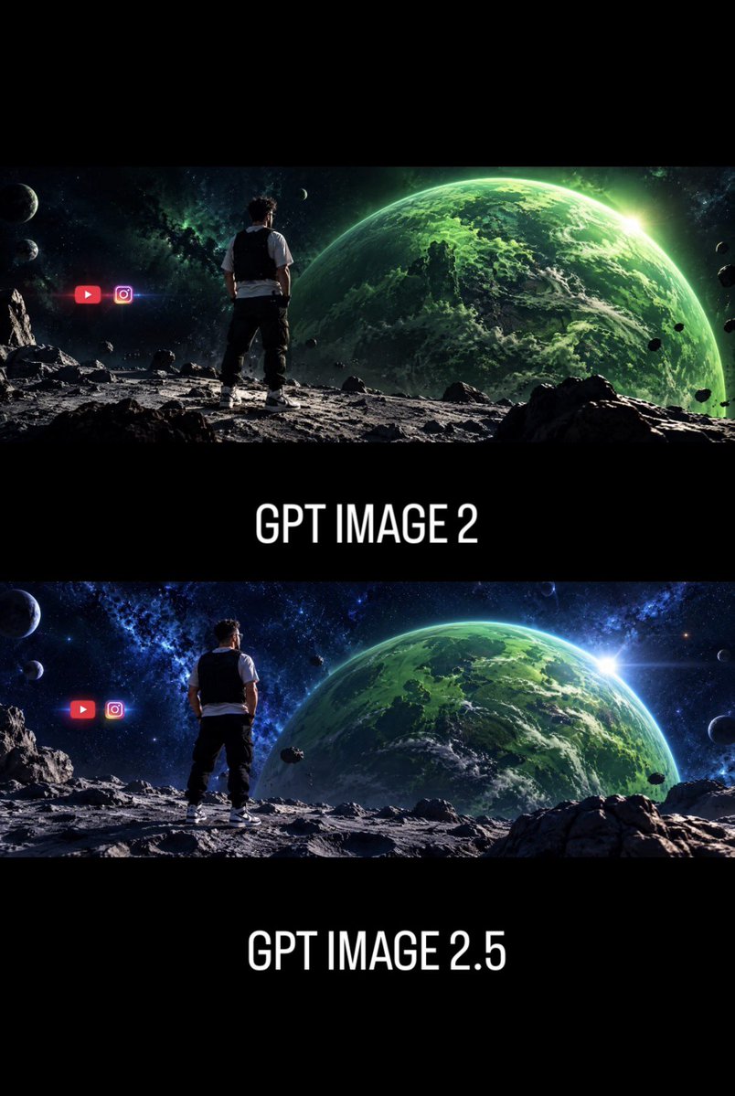 GPT Image 2 vs 2.5 Space Comparison preview image