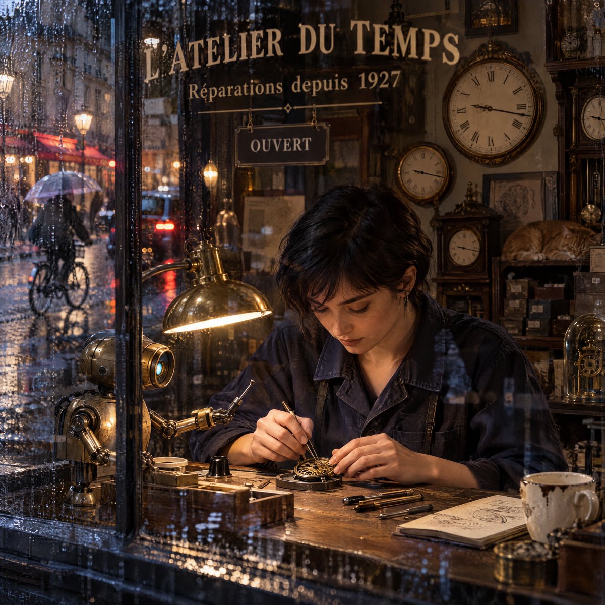 Rainy Paris Watchmaker Recomposition preview image