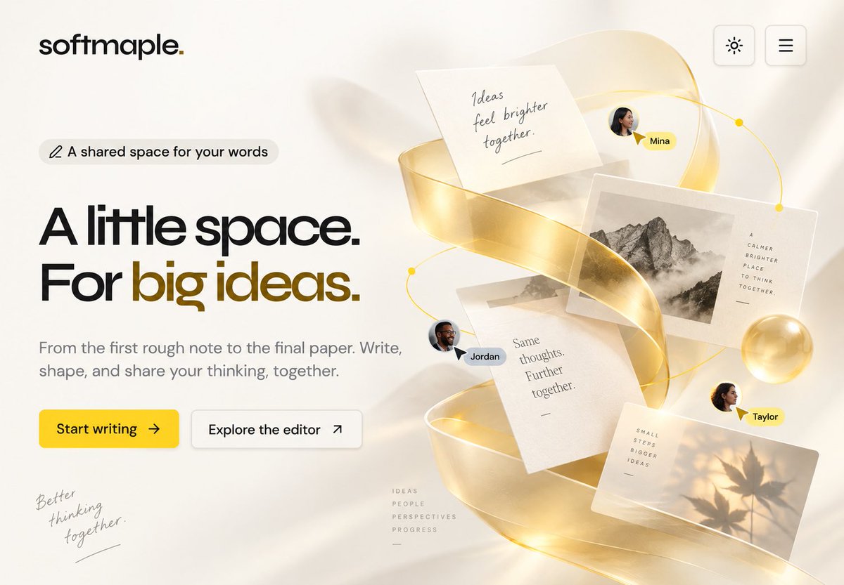 Softmaple Landing Page Hero Expansion preview image