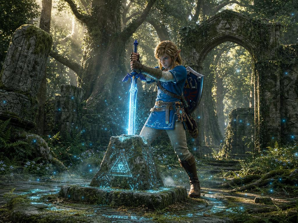 Fantasy Link Pulling Master Sword preview image