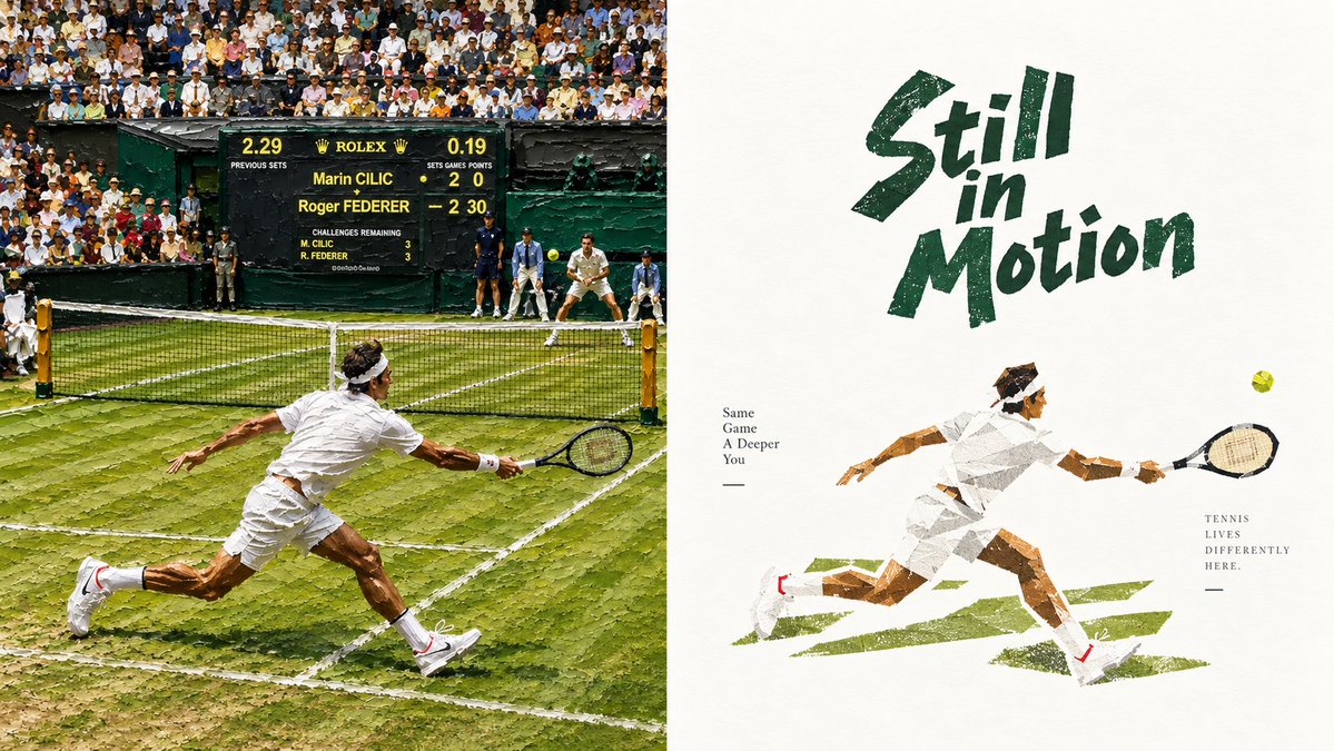 Wimbledon Motion Diptych Poster preview image