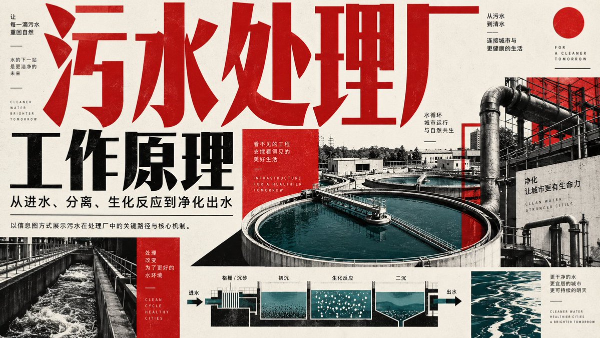 Wastewater Treatment Plant Infographic preview image