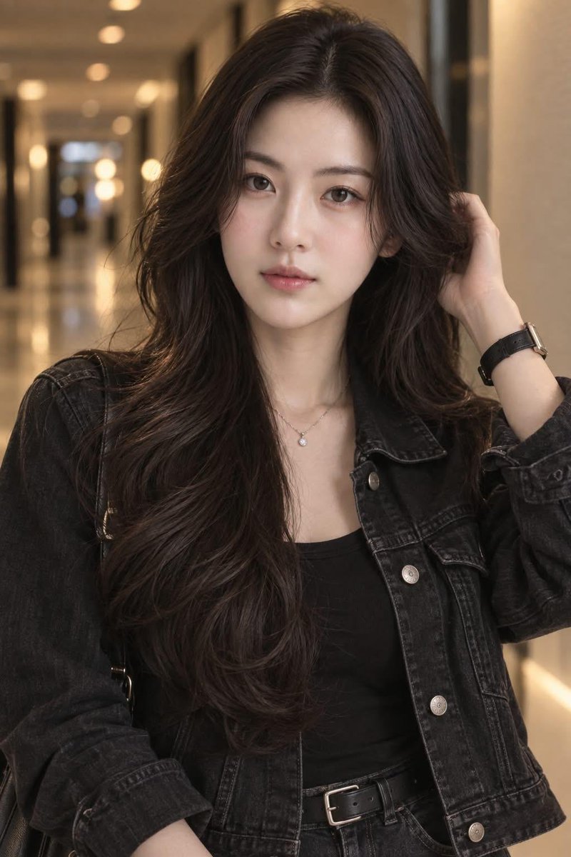 Cinematic Denim Jacket Portrait preview image