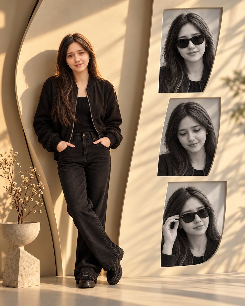 Minimalist Fashion Collage Prompt preview image