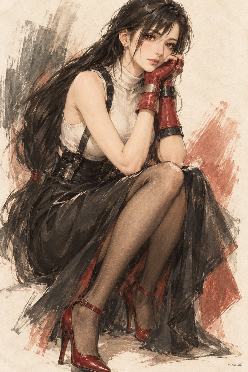 Vintage Fashion Illustration Prompt preview image