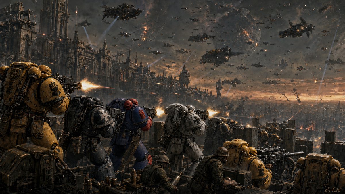 Warhammer 40k Battle Scene preview image