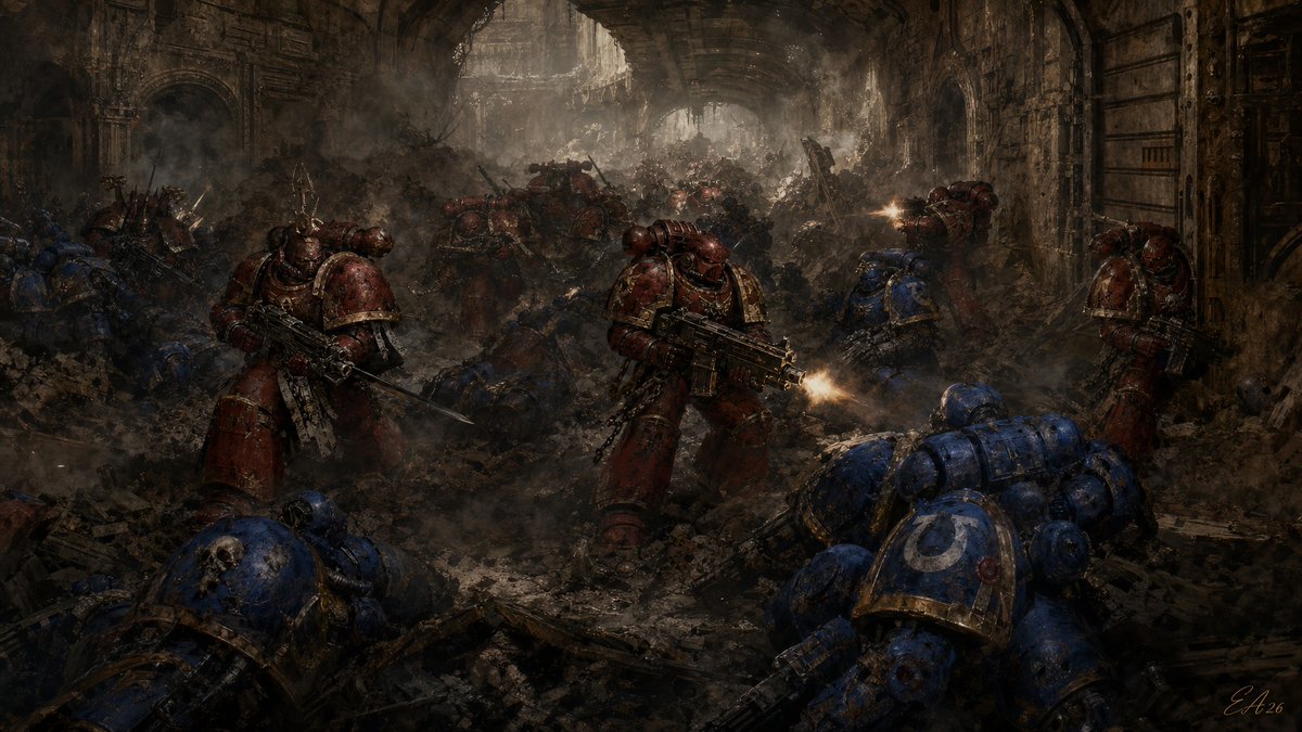 Warhammer 40K Battle of Calth Underground Scene preview image