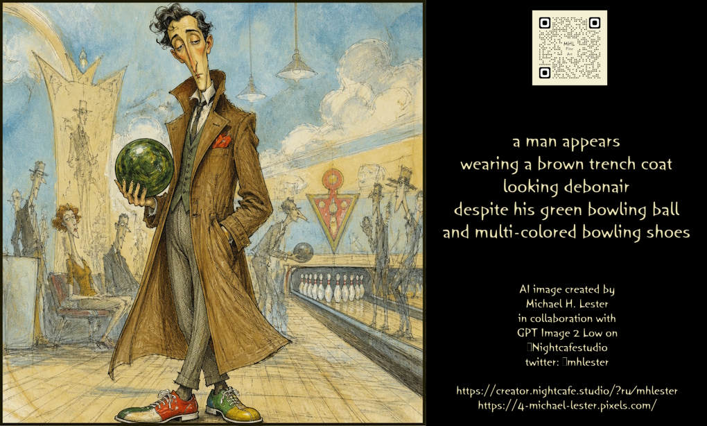 Debonair Man with Bowling Gear Prompt preview image