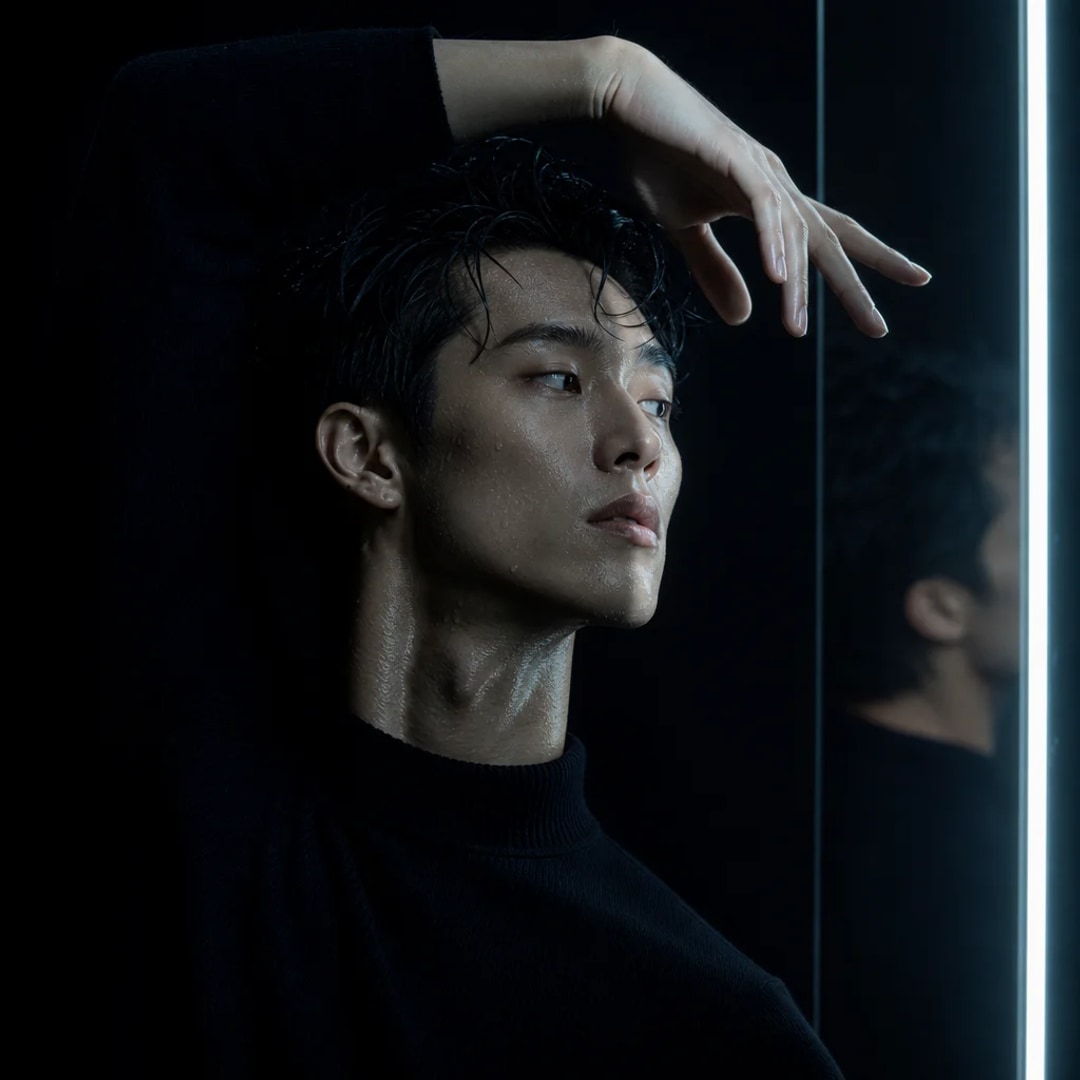 Dancer Pose with Strip Light Prompt preview image
