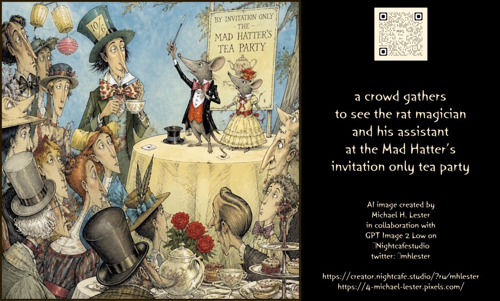 Rat Magician at Mad Hatter's Tea Party preview image