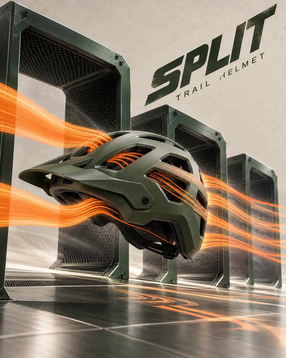 GPT Image 2 Cycling Helmet Poster Prompt: Airflow Profile preview image