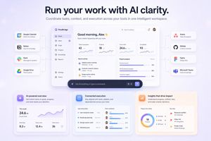 SaaS AI 仪表盘落地页 preview image