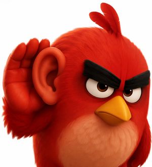 3D Red Bird preview image (using human hearing)