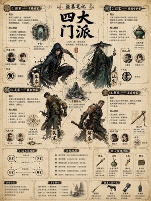 Retro-style sect information poster preview image