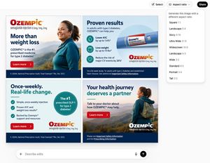 Multi-frame banner ad preview image