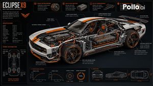 futuristic muscle car infographic preview image