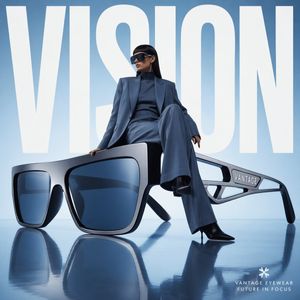 avant-garde eyewear fashion advertisement preview image