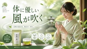 Tea beverage brand product advertising mockup preview image