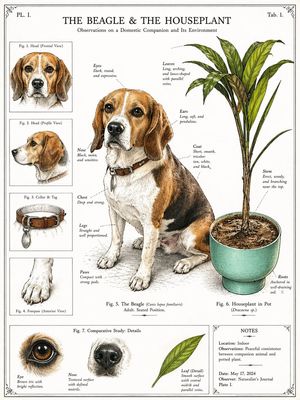 Retro Beagle Plant Guide Preview Image
