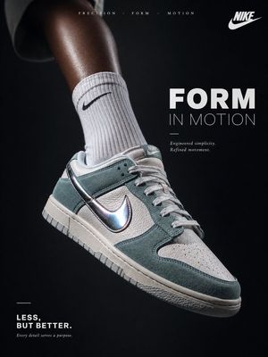 Luxury minimalist footwear advertisement preview image