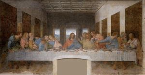 High-resolution restored photos of the mural "The Last Supper" (preview image)