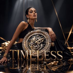 Luxury watch fashion advertisement preview image