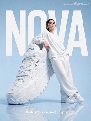 High-fashion brand advertising layout preview image