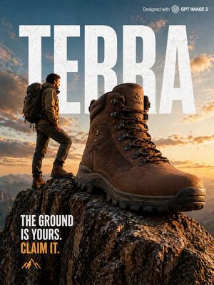 Epic outdoor footwear advertisement preview image