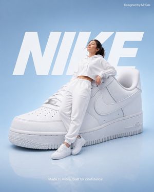 Minimalist Nike fashion ad preview image