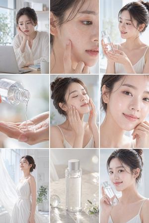 Skincare product advertising project preview image