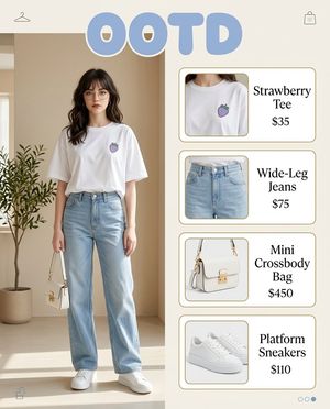 OOTD fashion infographic preview image