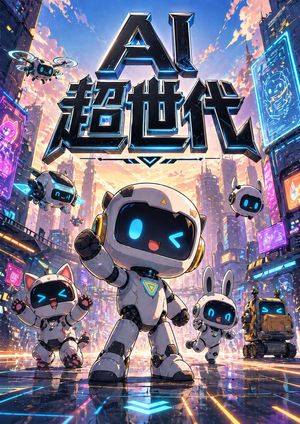 Cyberpunk AI Font Poster Preview Image