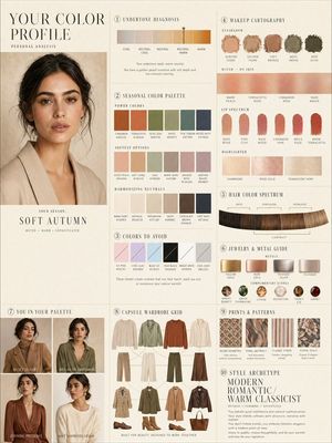 Luxury Personal Color Analysis Layout Preview Image