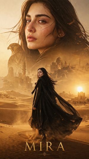 Desert character cinematic poster preview image