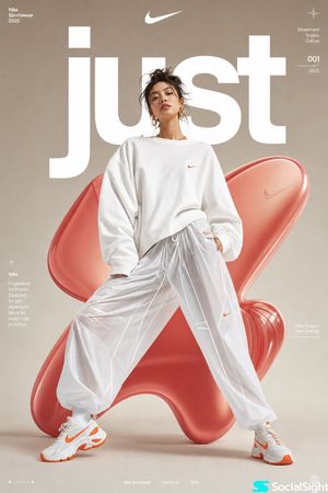 Futuristic sports fashion poster preview image