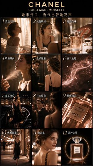Luxury perfume advertising project preview image