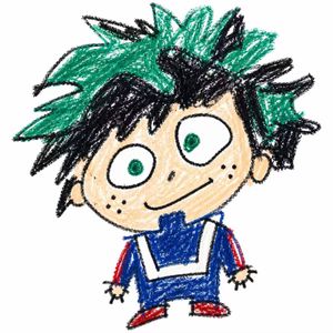 Children's crayon drawing redraw prompts preview image